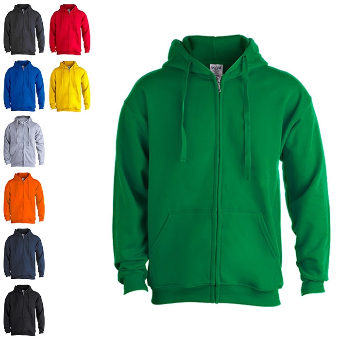 Sweatshirt com Capuz + Fecho Adulto 