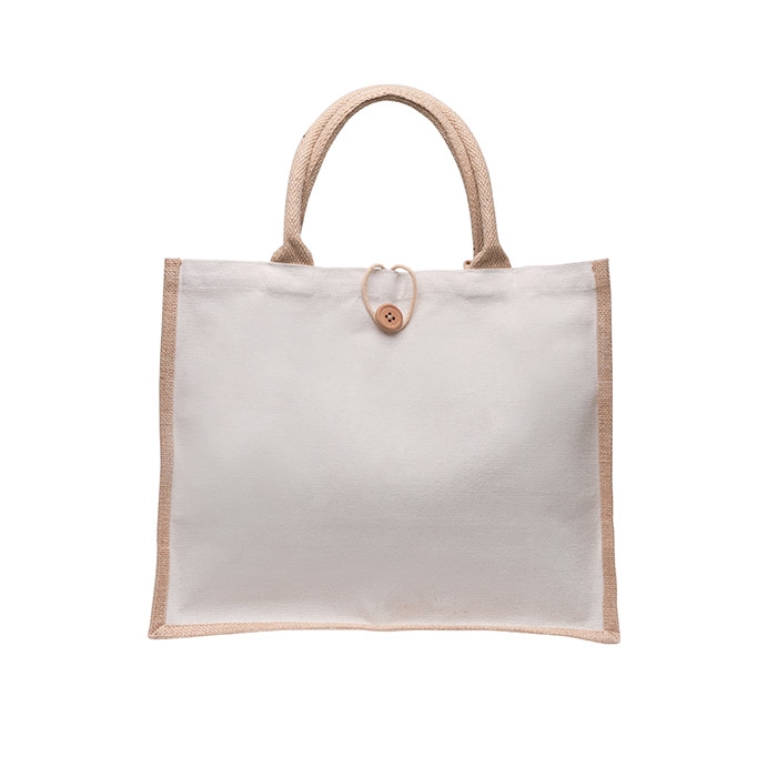 Saco de juta, com canvas 100% algod�o