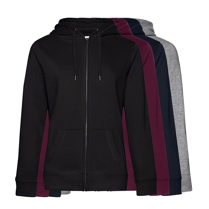 Casaco Sweat B&C Queen Zipped Hood 280g - 80% Algod�o (inves