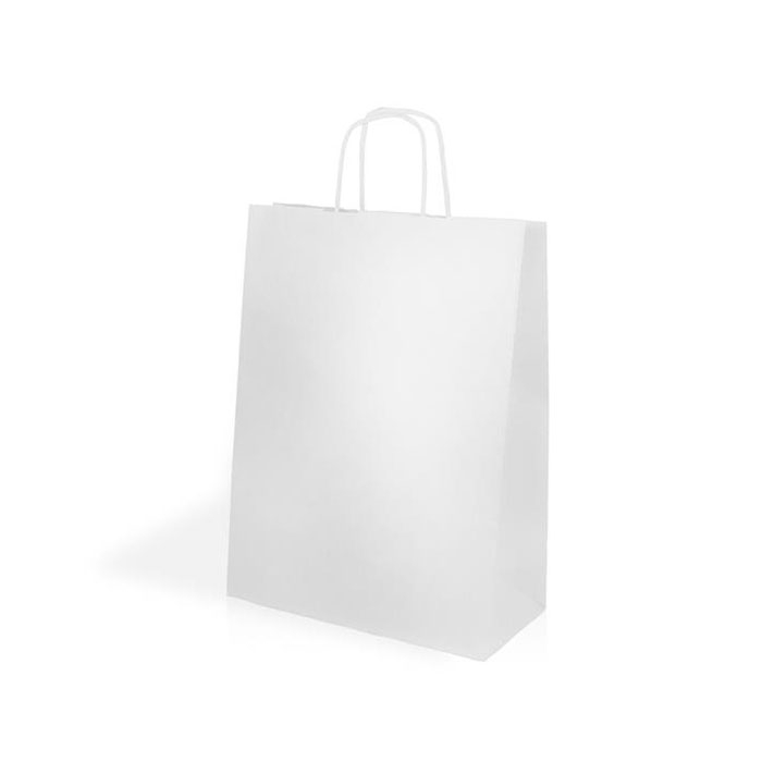 Saco papel kraft 90g/m2 24X32X11cm - branco