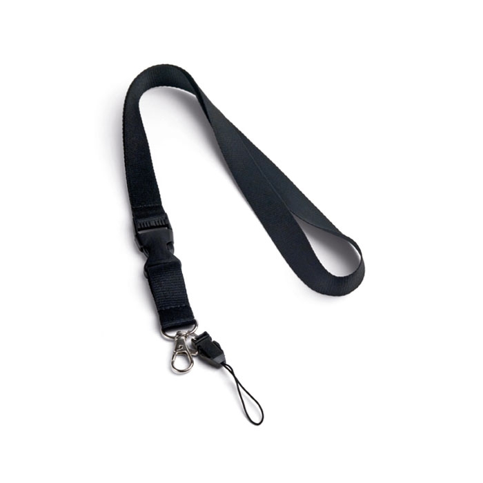 ANQUETIL. Lanyard em poli�ster com mosquet�o em metal