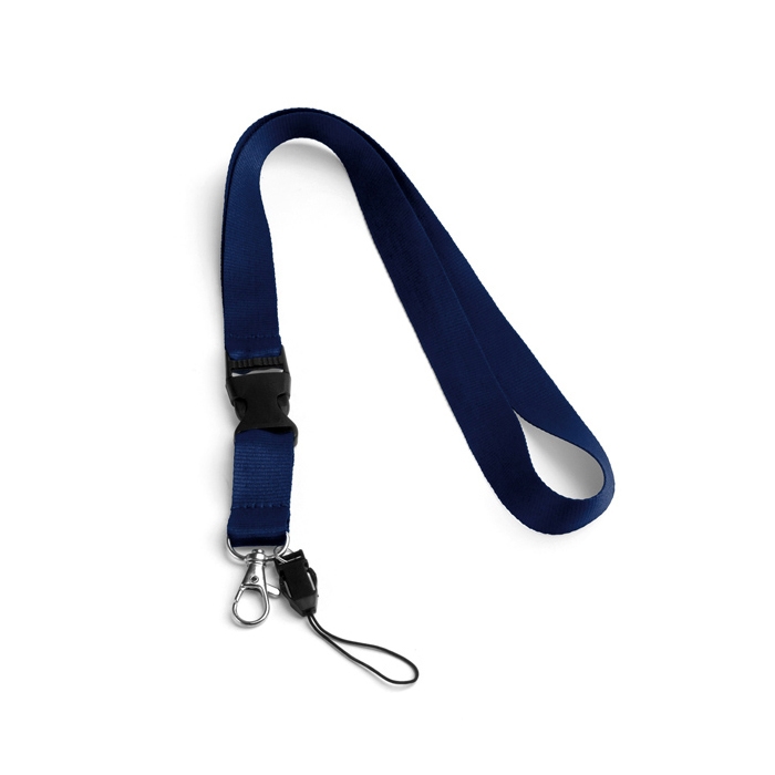 ANQUETIL. Lanyard em poli�ster com mosquet�o em metal