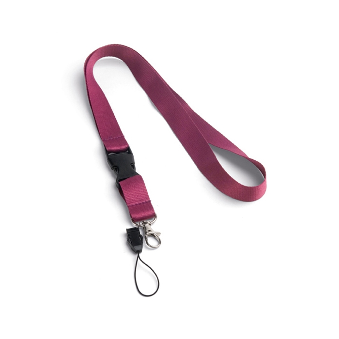 ANQUETIL. Lanyard em poli�ster com mosquet�o em metal