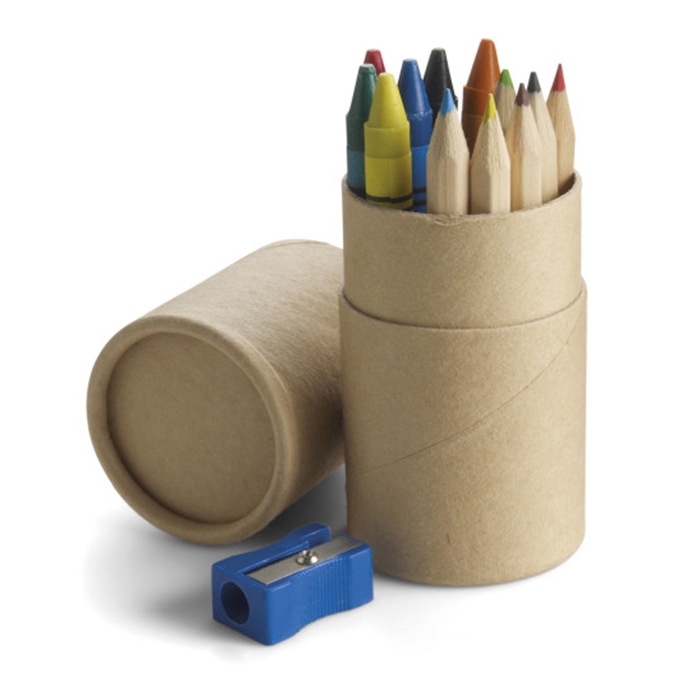 CARDBOARD TUBE WITH PENCILS JULES