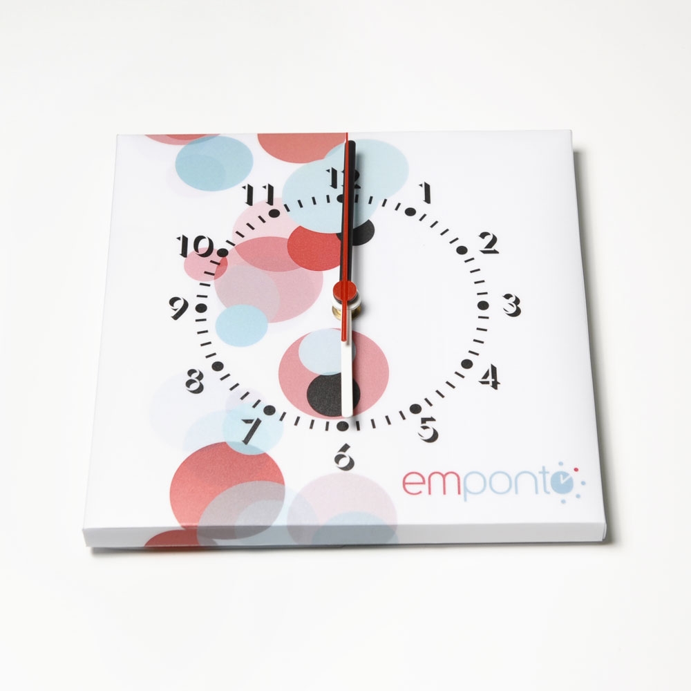 Small pp wall clock, four-color