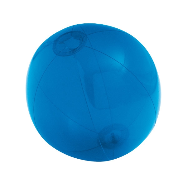PECONIC. INFLATABLE BEACH BALL IN TRANSLUCENT PVC