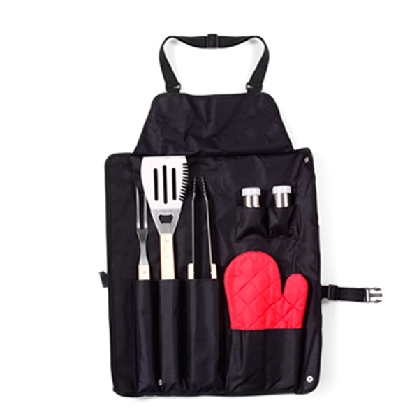 AVENTAL DE NYLON (600D) COM CONJUNTO PARA CHURRASCO HUG
