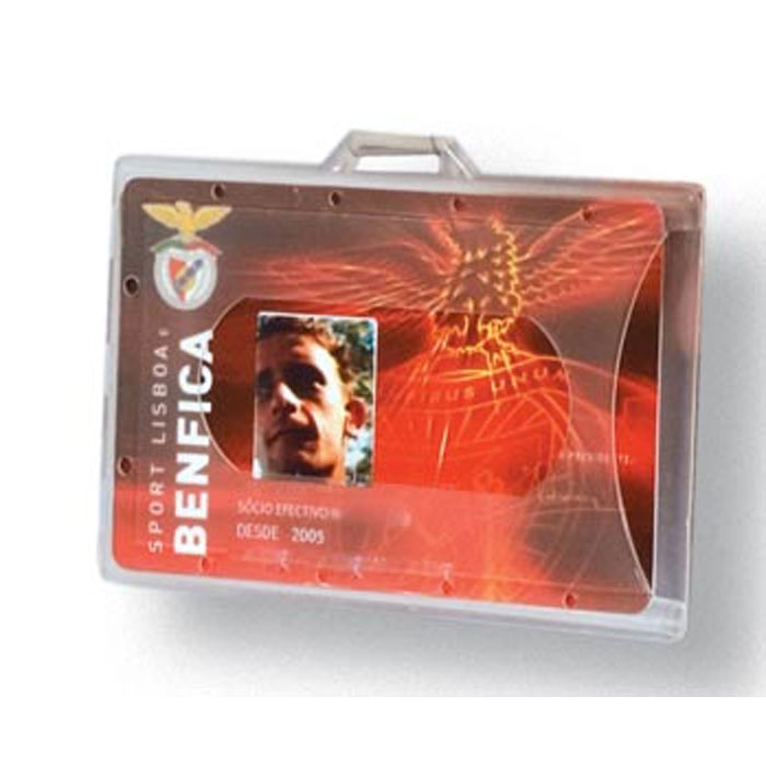 Identificador em PVC r�gido, com mola