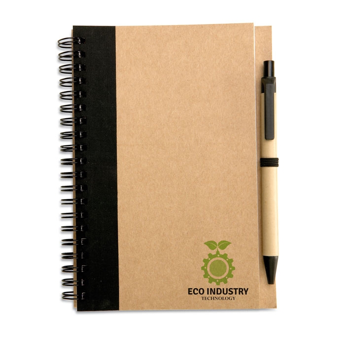 SONORA PLUS Caneta e bloco notas reciclado