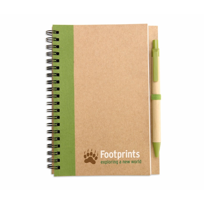 SONORA PLUS Caneta e bloco notas reciclado