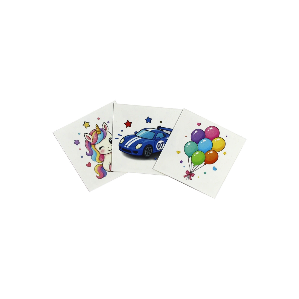 CALCOMAN�AS 4X4CM CUATRICOMIA