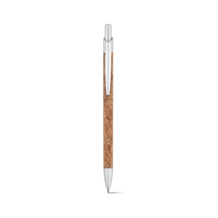 NATURA. Esferogr�fica em corti�a e alum�nio reciclado (100% rAL) com clipe