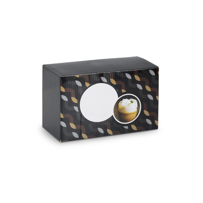 MACHIATO DUO. Conjunto de 2 copos de vidro borossilicato