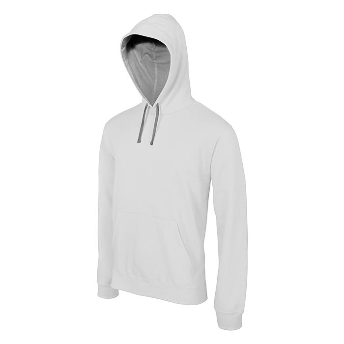 Sweatshirt com capuz em contraste