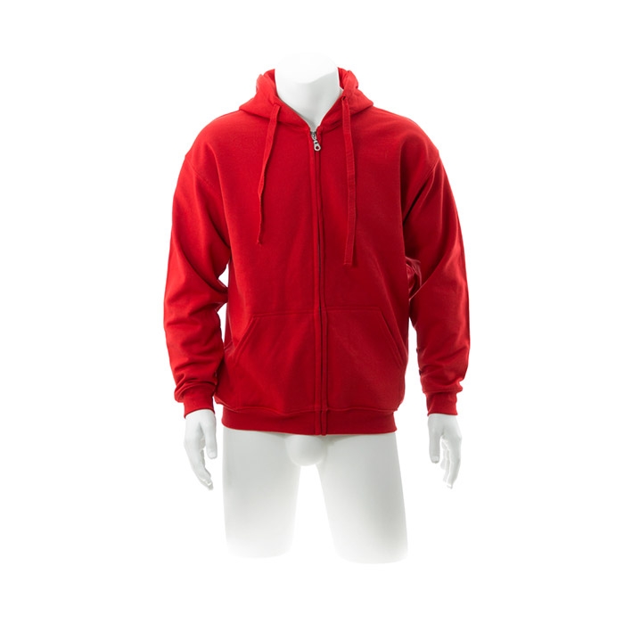 Sweatshirt com Capuz + Fecho Adulto 