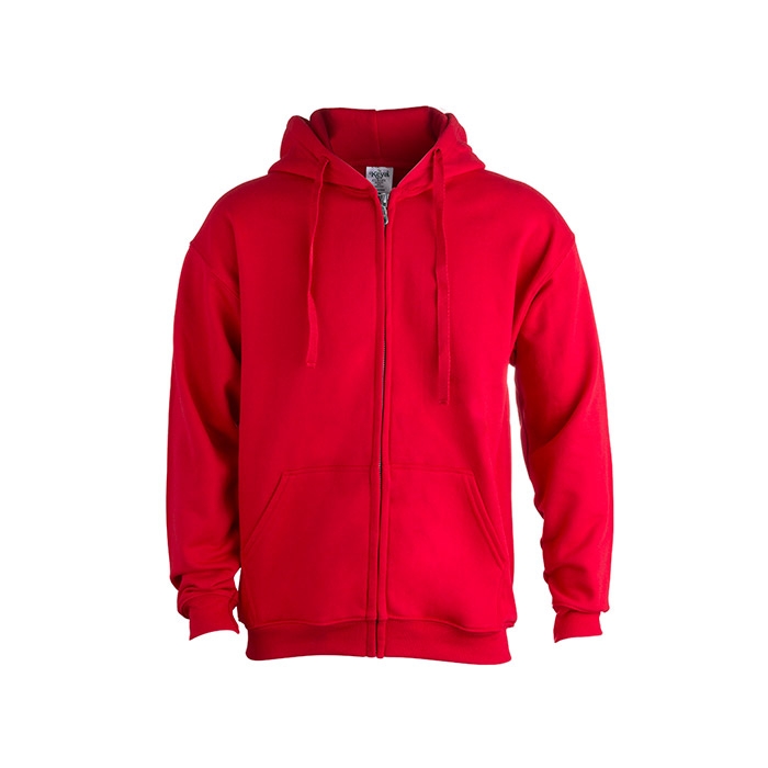 Sweatshirt com Capuz + Fecho Adulto 