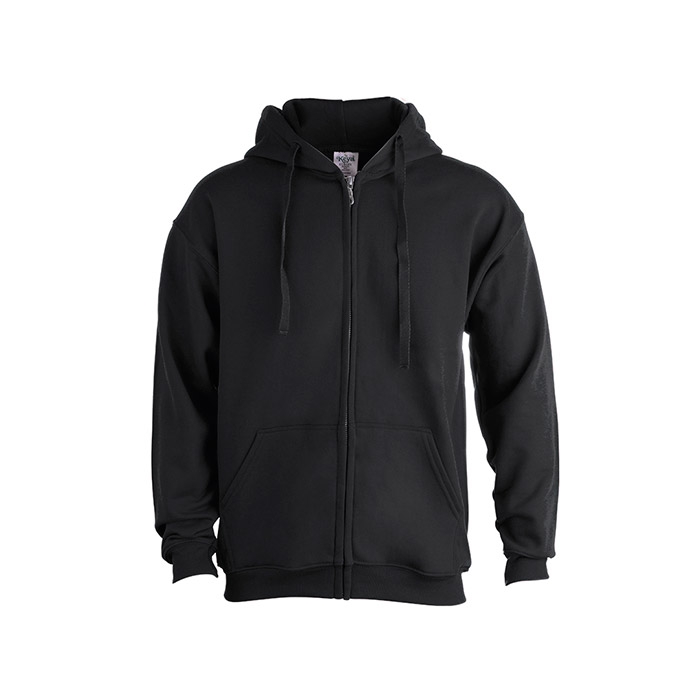 Sweatshirt com Capuz + Fecho Adulto 