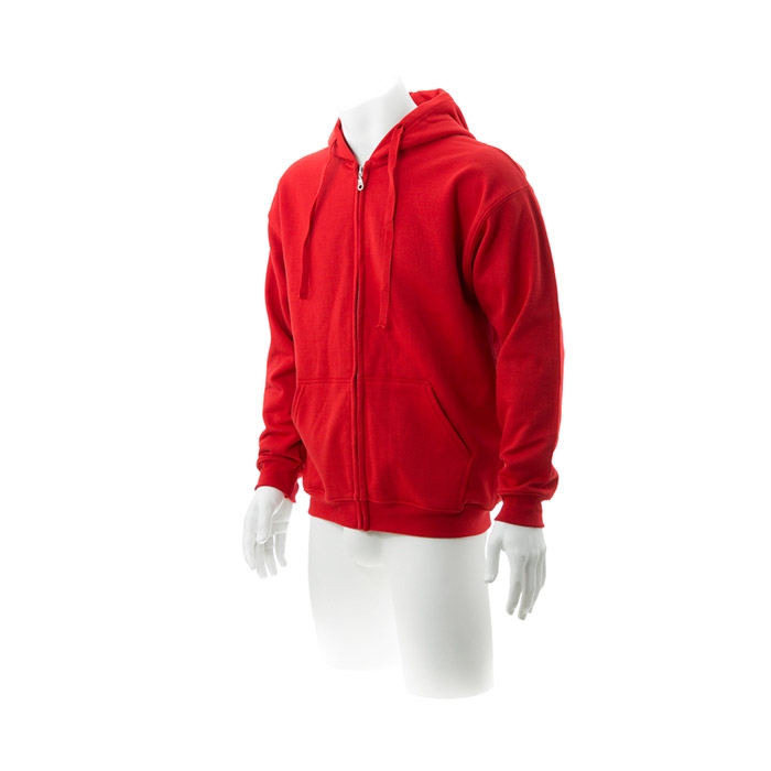 Sweatshirt com Capuz + Fecho Adulto 