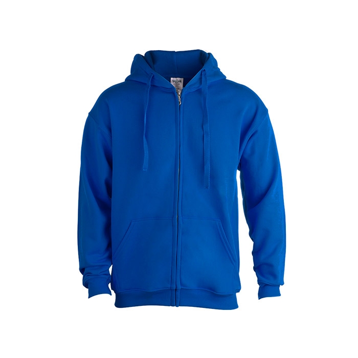 Sweatshirt com Capuz + Fecho Adulto 