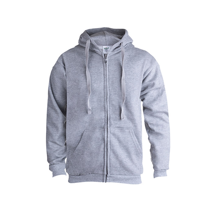 Sweatshirt com Capuz + Fecho Adulto 