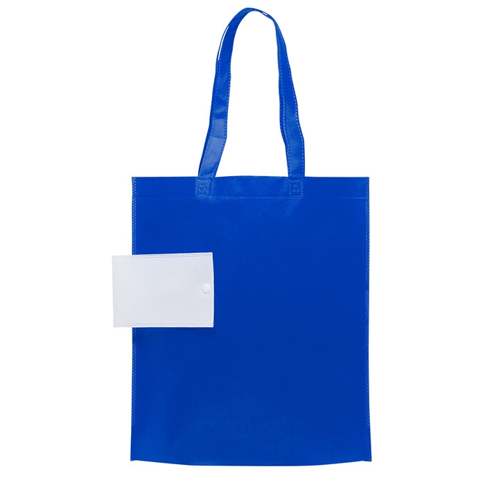 Saco dobr�vel em TNT 80g, com bot�o