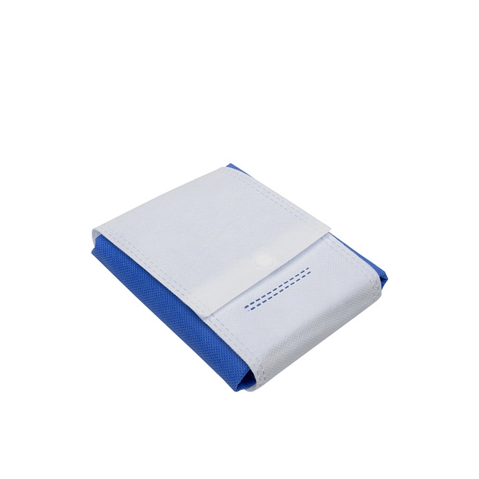 Saco dobr�vel em TNT 80g, com bot�o