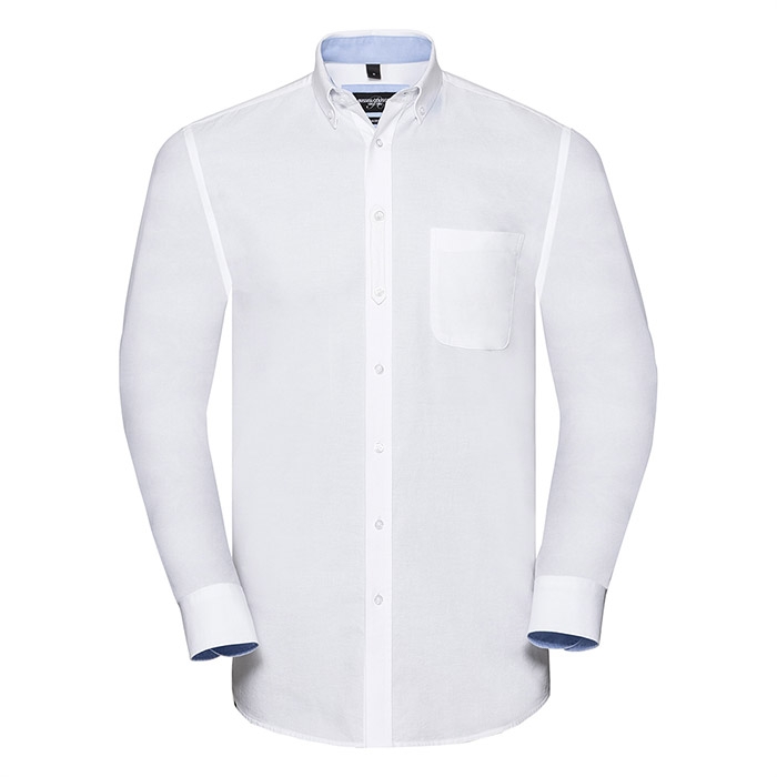 CAMISA OXFORD MANGA COMPRIDA 140G - 100% ALGOD�O