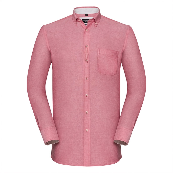CAMISA OXFORD MANGA COMPRIDA 140G - 100% ALGOD�O