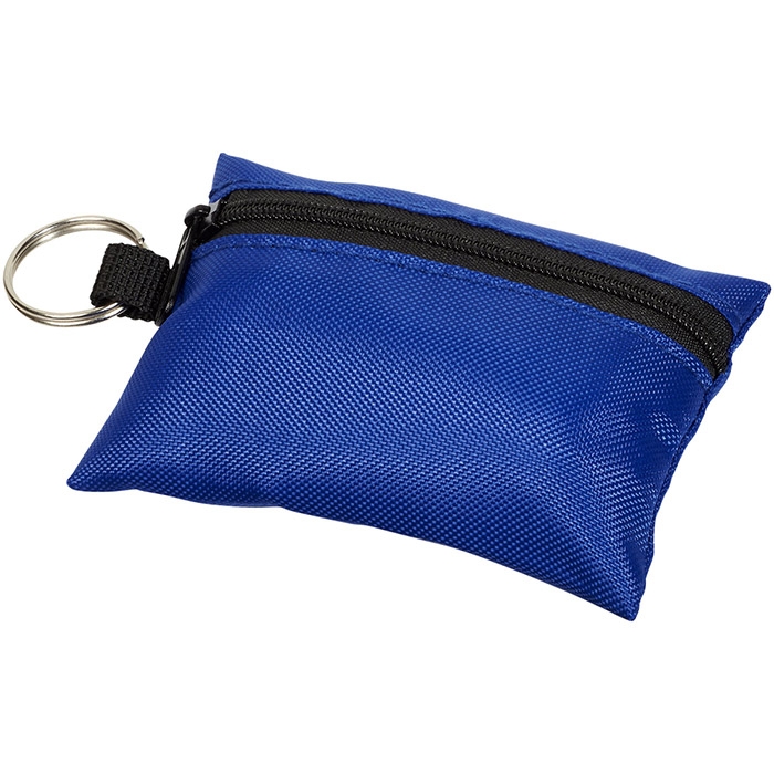 Bolsa de primeiros socorros com 16 pe�as e porta-chaves 