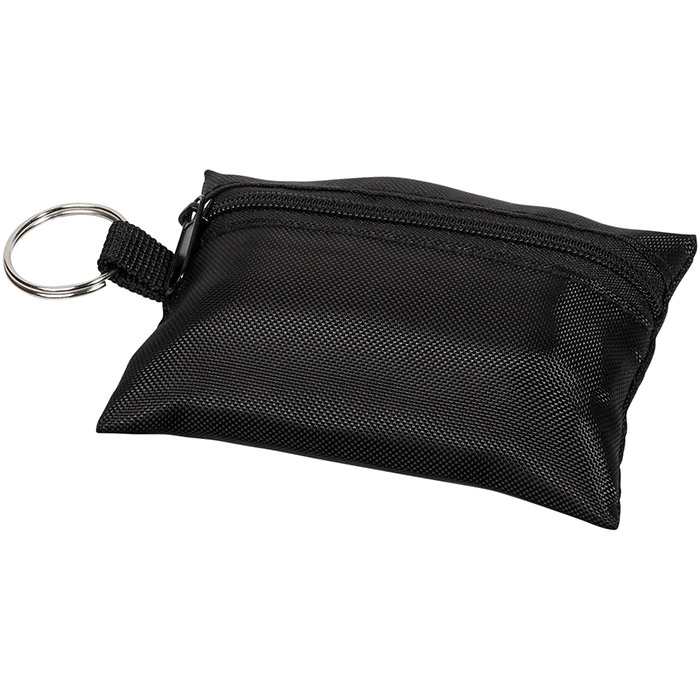 Bolsa de primeiros socorros com 16 pe�as e porta-chaves 
