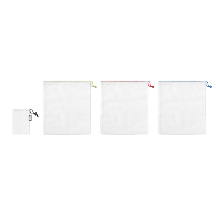 VEGGIE SET RPET conjunto de 3 sacos de fruta
