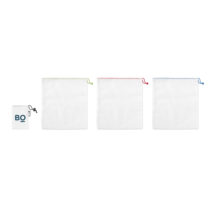 VEGGIE SET RPET conjunto de 3 sacos de fruta