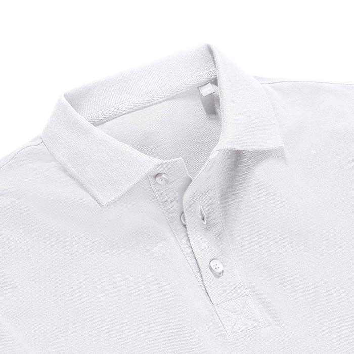 POLO PURE ORGANIC MEN 215G - BRANCO
