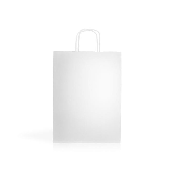 Saco papel kraft 90g/m2 24X32X11cm - branco