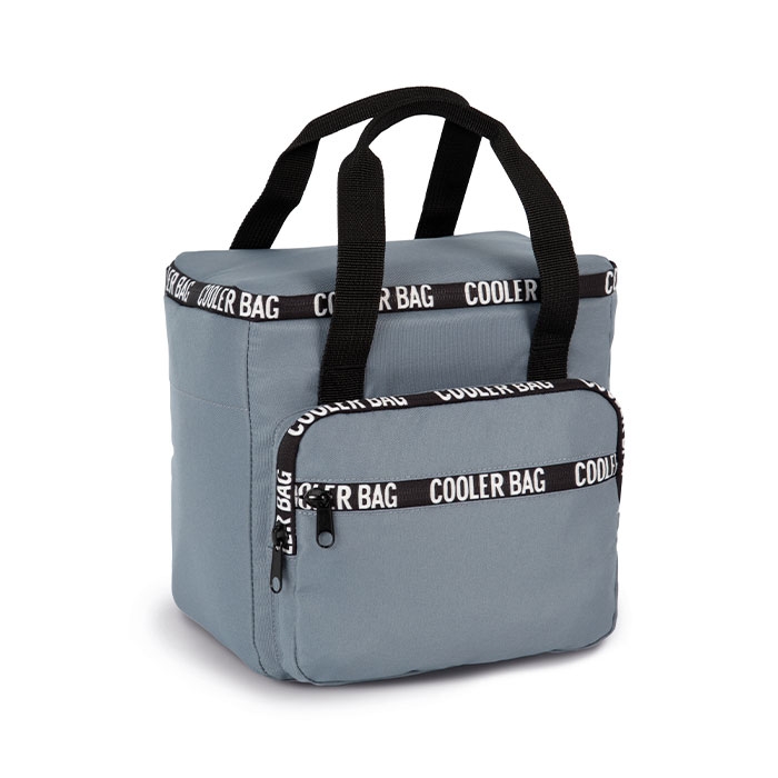 RECYCLED COOLER BAG WITH FRONT POCKET