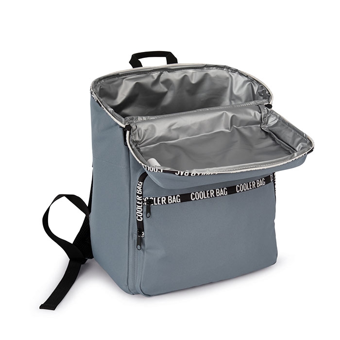 RECYCLED COOLER BACKPACK WITH FRONT POCKET