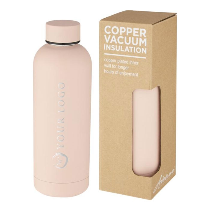 Garrafa de 500 ml com isolamento a v�cuo em cobre 