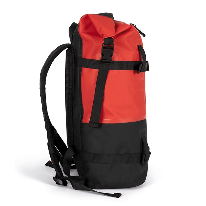 Waterproof backpack with compression straps